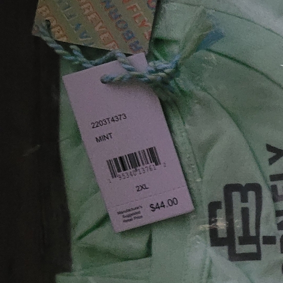 Born Fly T-Shirt Mint Green and Pink - Men's Size 2XL New In Bag - Picture 6 of 6